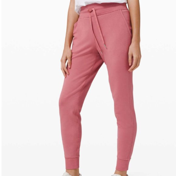 lululemon athletica Pants - Lululemon Warm Down High Rise Jogger Brier Rose 8